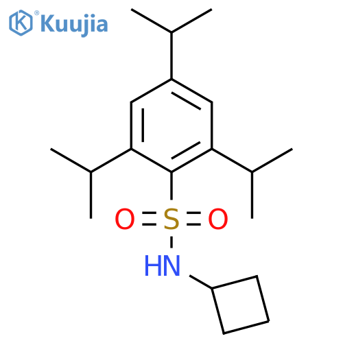 Benzenesulfonamide, N-cyclobutyl-2,4,6-tris(1-methylethyl)- structure