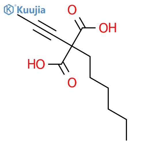 Propanedioic acid, hexyl-2-propynyl- structure