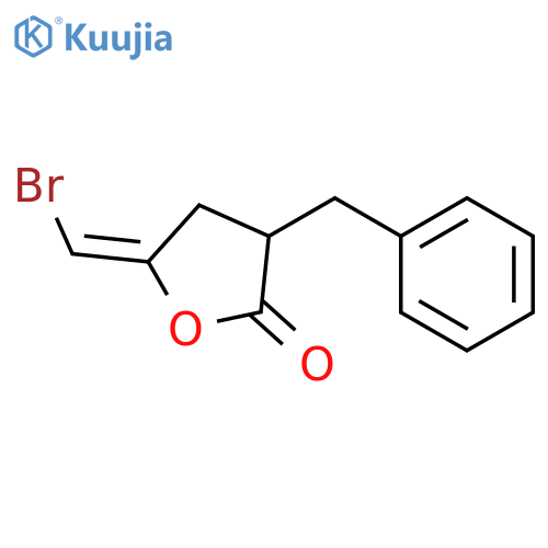 2(3H)-Furanone, 5-(bromomethylene)dihydro-3-(phenylmethyl)-, (5E)- structure