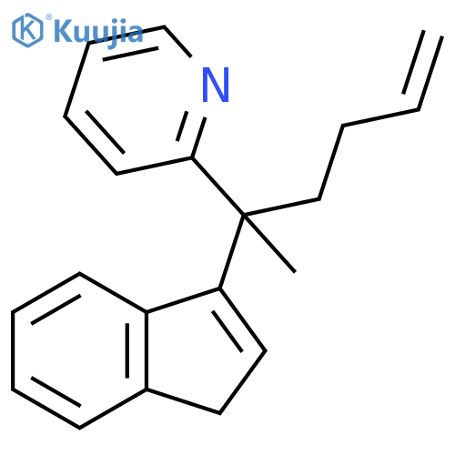 Pyridine, 2-[1-(1H-inden-3-yl)-1-methyl-4-pentenyl]- structure