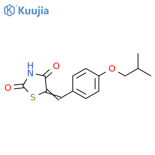 2,4-Thiazolidinedione, 5-[[4-(2-methylpropoxy)phenyl]methylene]- structure
