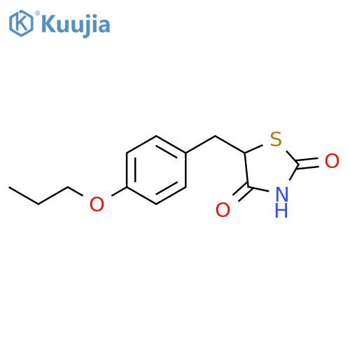 2,4-Thiazolidinedione, 5-[(4-propoxyphenyl)methyl]- structure