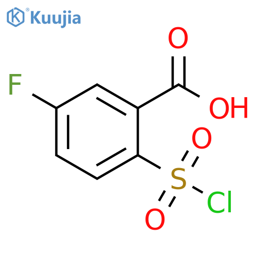 Benzoic acid, 2-(chlorosulfonyl)-5-fluoro- structure