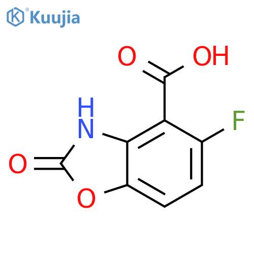 5-fluoro-2-oxo-3H-1,3-benzoxazole-4-carboxylic acid structure