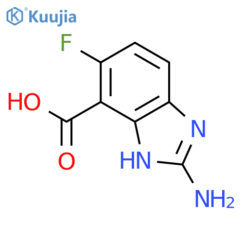 2-amino-6-fluoro-1H-Benzimidazole-7-carboxylic acid structure