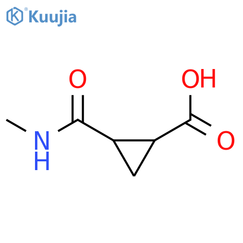 2-(methylcarbamoyl)cyclopropane-1-carboxylic acid structure