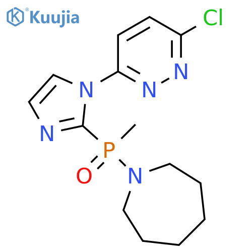 1-[[1-(6-Chloro-3-pyridazinyl)-1H-imidazol-2-yl]methylphosphinyl]hexahydro-1H-azepine structure