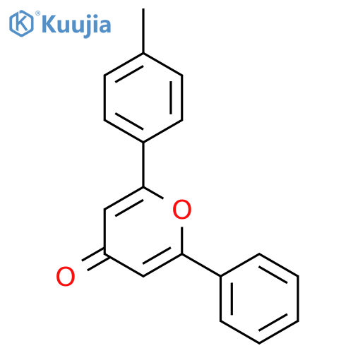 4H-Pyran-4-one, 2-(4-methylphenyl)-6-phenyl- structure