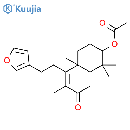 7-Acetoxy-4-[2-(3-furyl)ethyl]-4a,5,6,7,8,8a-hexahydro-3,4a,8,8-tetramethylnaphthalen-2(1H)-one structure