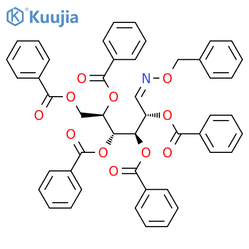 [(2R,3R,4R,5S,6Z)-2,3,4,5-Tetrabenzoyloxy-6-phenylmethoxyiminohexyl] benzoate structure