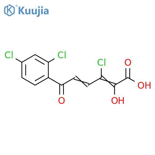 2,4-Hexadienoic acid, 3-chloro-6-(2,4-dichlorophenyl)-2-hydroxy-6-oxo- structure