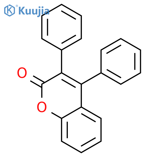 2H-1-BENZOPYRAN-2-ONE, 3,4-DIPHENYL- structure