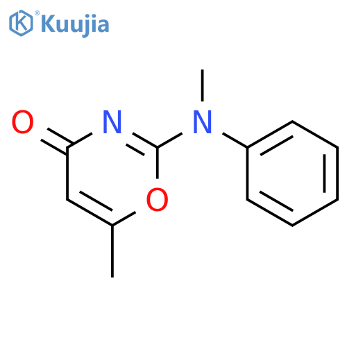 4H-1,3-Oxazin-4-one, 6-methyl-2-(methylphenylamino)- structure