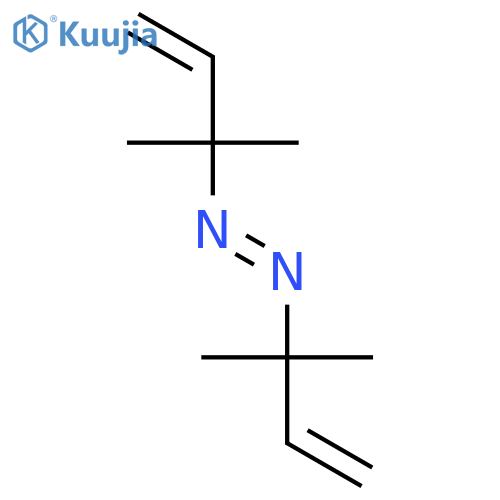 Diazene, bis(1,1-dimethyl-2-propenyl)- structure