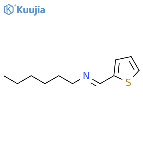 1-HEXANAMINE, N-(2-THIENYLMETHYLENE)- structure