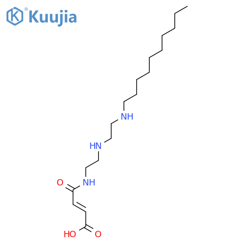 (2E)-4-[(2-{[2-(decylamino)ethyl]amino}ethyl)amino]-4-oxobut-2-enoic acid structure