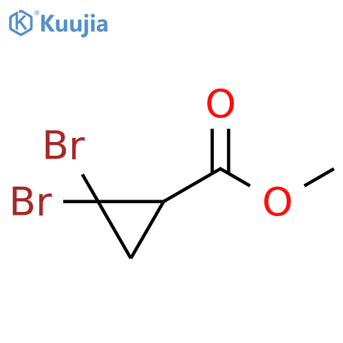 2,2-Dibromo-cyclopropanecarboxylic acid methyl ester structure