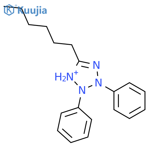 2H-Tetrazolium, 5-hexyl-2,3-diphenyl- structure