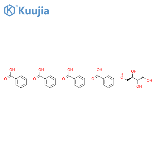 1,2,3,4-Butanetetrol, tetrabenzoate, (2R,3S)-rel- structure