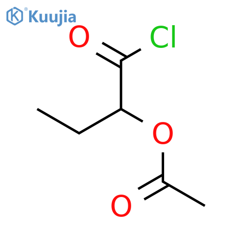 BUTANOYL CHLORIDE, 2-(ACETYLOXY)- structure