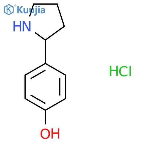 4-(Pyrrolidin-2-yl)phenol Hydrochloride structure