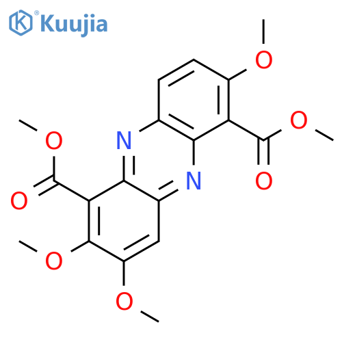 2,3,7-trimethoxy-phenazine-1,6-dicarboxylic acid dimethyl ester structure