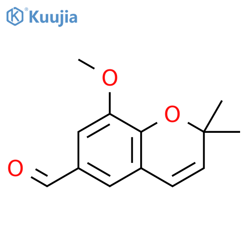 2H-1-Benzopyran-6-carboxaldehyde, 8-methoxy-2,2-dimethyl- structure