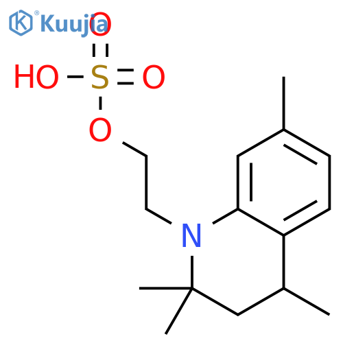 2-[(4R)-2,2,4,7-tetramethyl-3,4-dihydroquinolin-1(2H)-yl]ethyl hydrogen sulfate structure