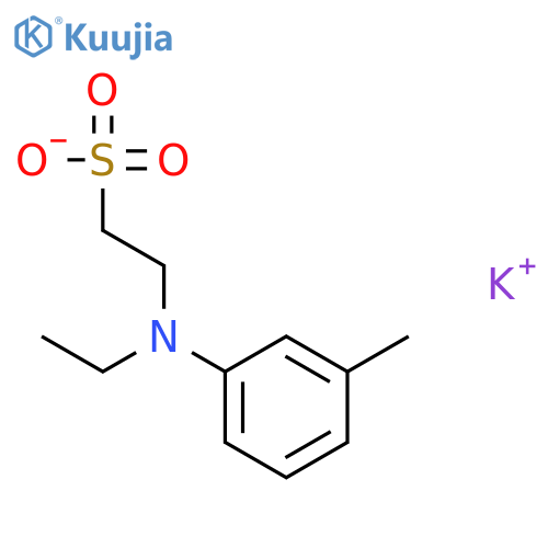 Ethanesulfonic acid,2-[ethyl(3-methylphenyl)amino]-, potassium salt (1:1) structure