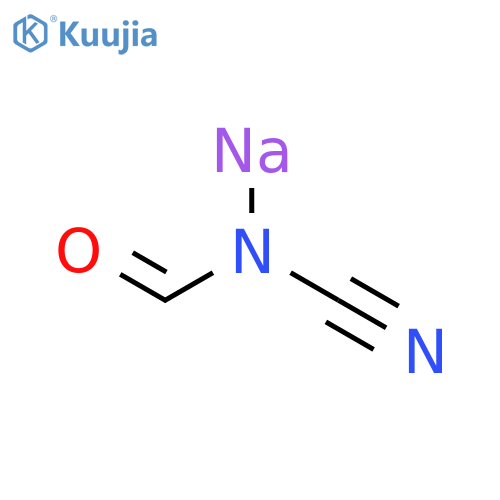 sodium cyano(formyl)azanide structure