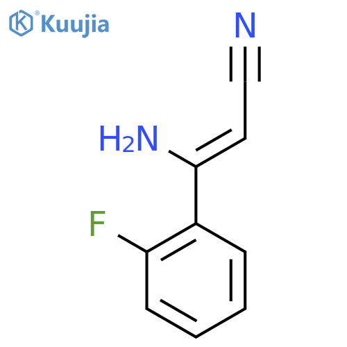 (Z)-3-Amino-3-(2-fluoro-phenyl)-acrylonitrile structure