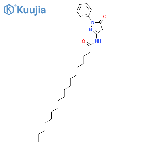 Octadecanamide,N-(4,5-dihydro-5-oxo-1-phenyl-1H-pyrazol-3-yl)- structure
