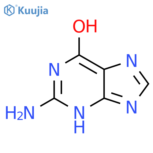 3H-PURIN-6-OL, 2-AMINO- structure