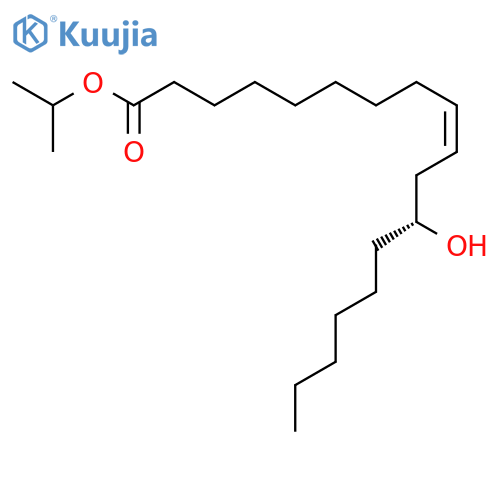 9-Octadecenoic acid,12-hydroxy-, 1-methylethyl ester, (9Z,12R)- structure