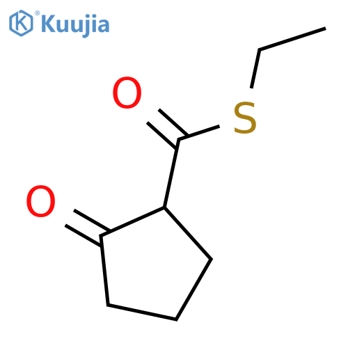 S-ethyl 2-cyclopentanonecarboxylthioate structure