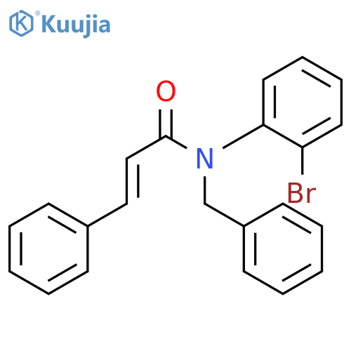 2-Propenamide, N-(2-bromophenyl)-3-phenyl-N-(phenylmethyl)-, (2E)- structure