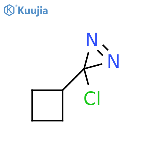 3H-DIAZIRINE, 3-CHLORO-3-CYCLOBUTYL- structure