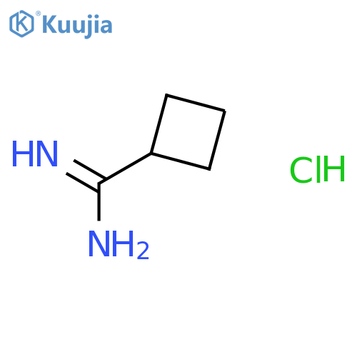 Cyclobutanecarboximidamide hydrochloride structure