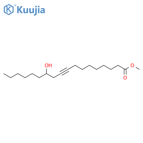9-Octadecynoic acid, 12-hydroxy-, methyl ester structure