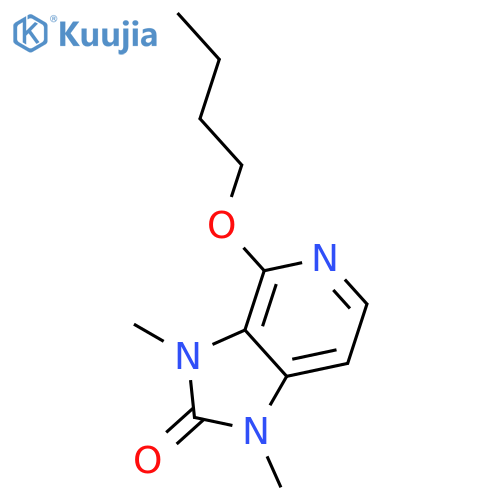 2H-Imidazo[4,5-c]pyridin-2-one, 4-butoxy-1,3-dihydro-1,3-dimethyl- structure