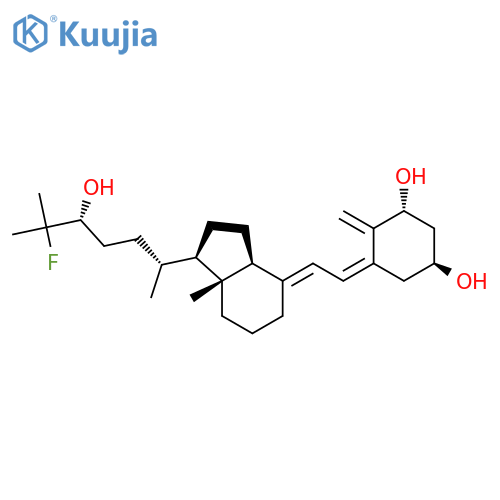 9,10-Secocholesta-5,7,10(19)-triene-1,3,24-triol,25-fluoro-, (1a,3b,5Z,7E,24R)- (9CI) structure
