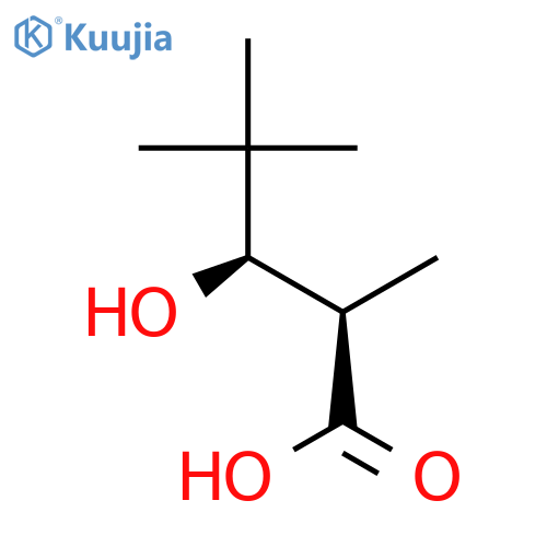 PENTANOIC ACID, 3-HYDROXY-2,4,4-TRIMETHYL-, (R*,R*)- structure