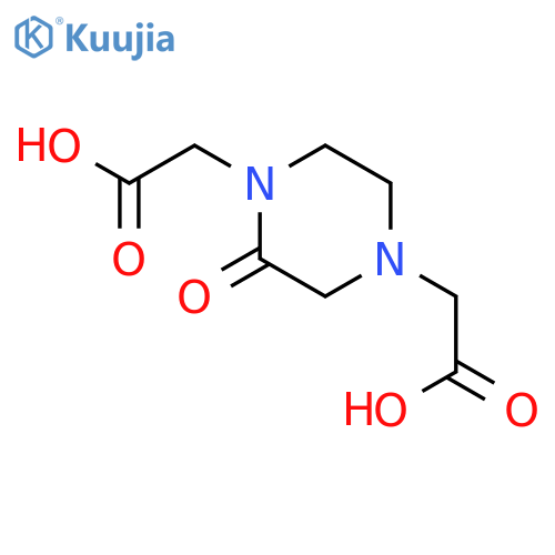 1,4-Piperazinediacetic acid, 2-oxo- structure