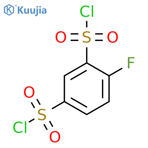 4-fluorobenzene-1,3-disulfonyl dichloride structure
