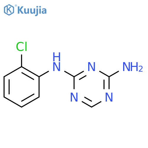 N-(2-Chlorophenyl)-1,3,5-triazine-2,4-diamine structure