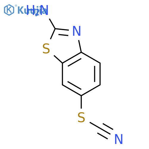 [(2-amino-1,3-benzothiazol-6-yl)sulfanyl]formonitrile structure