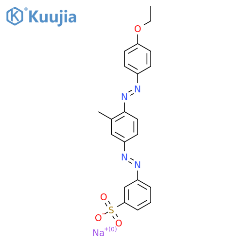 Benzenesulfonic acid, 3-((4-((4-ethoxyphenyl)azo)-3-methylphenyl)azo)-, monosodium salt structure