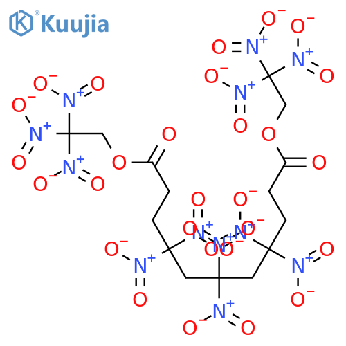 Undecanedioic acid, 4,4,6,6,8,8-hexanitro-, bis(2,2,2-trinitroethyl) ester structure