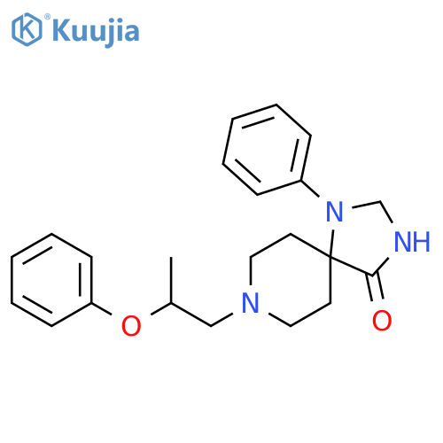 1,3,8-Triazaspiro[4.5]decan-4-one, 8-(2-phenoxypropyl)-1-phenyl- structure