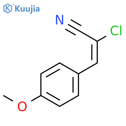 2-Propenenitrile, 2-chloro-3-(4-methoxyphenyl)-, (E)- structure